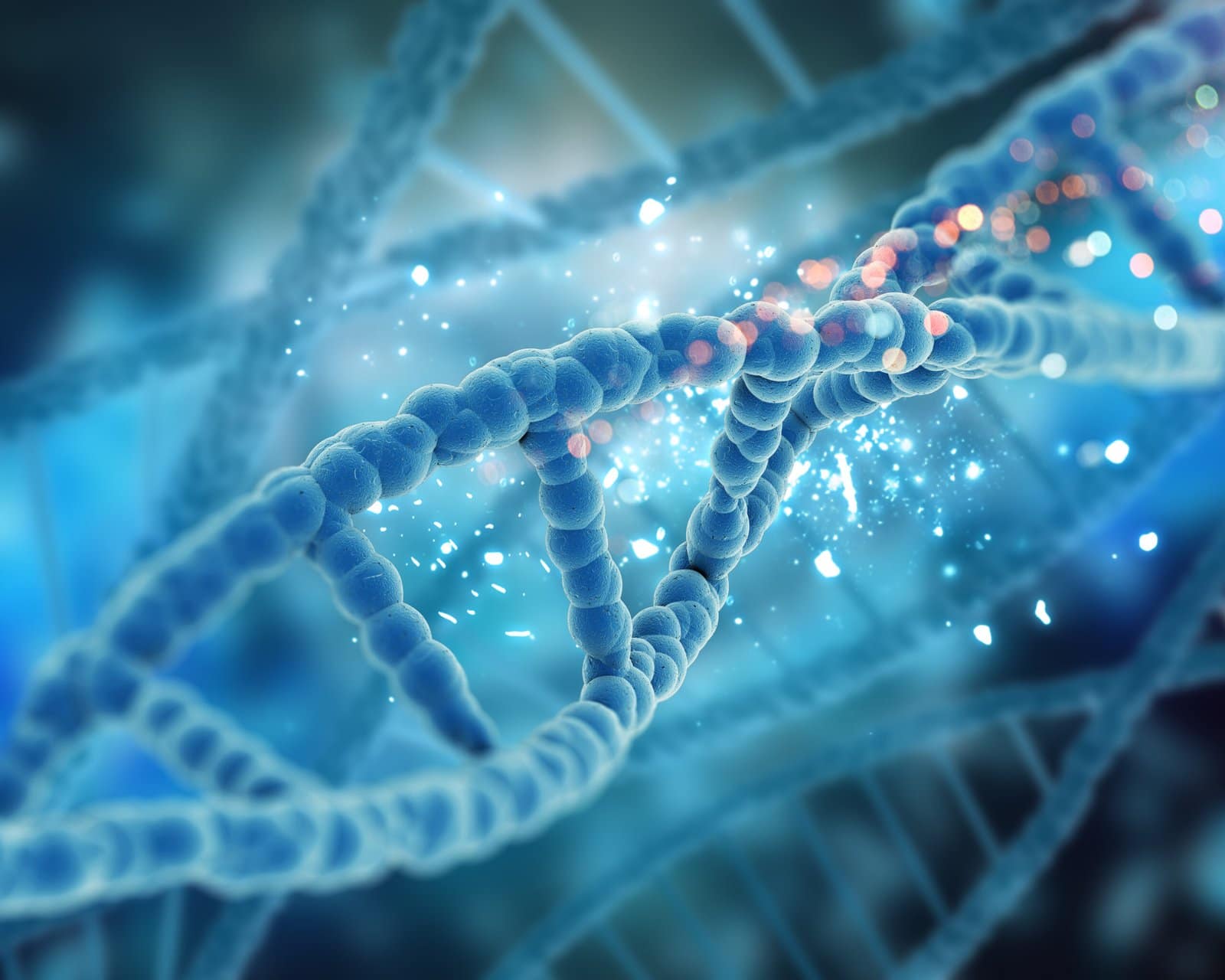 3d render of a medical dna background 3d render of a medical dna background